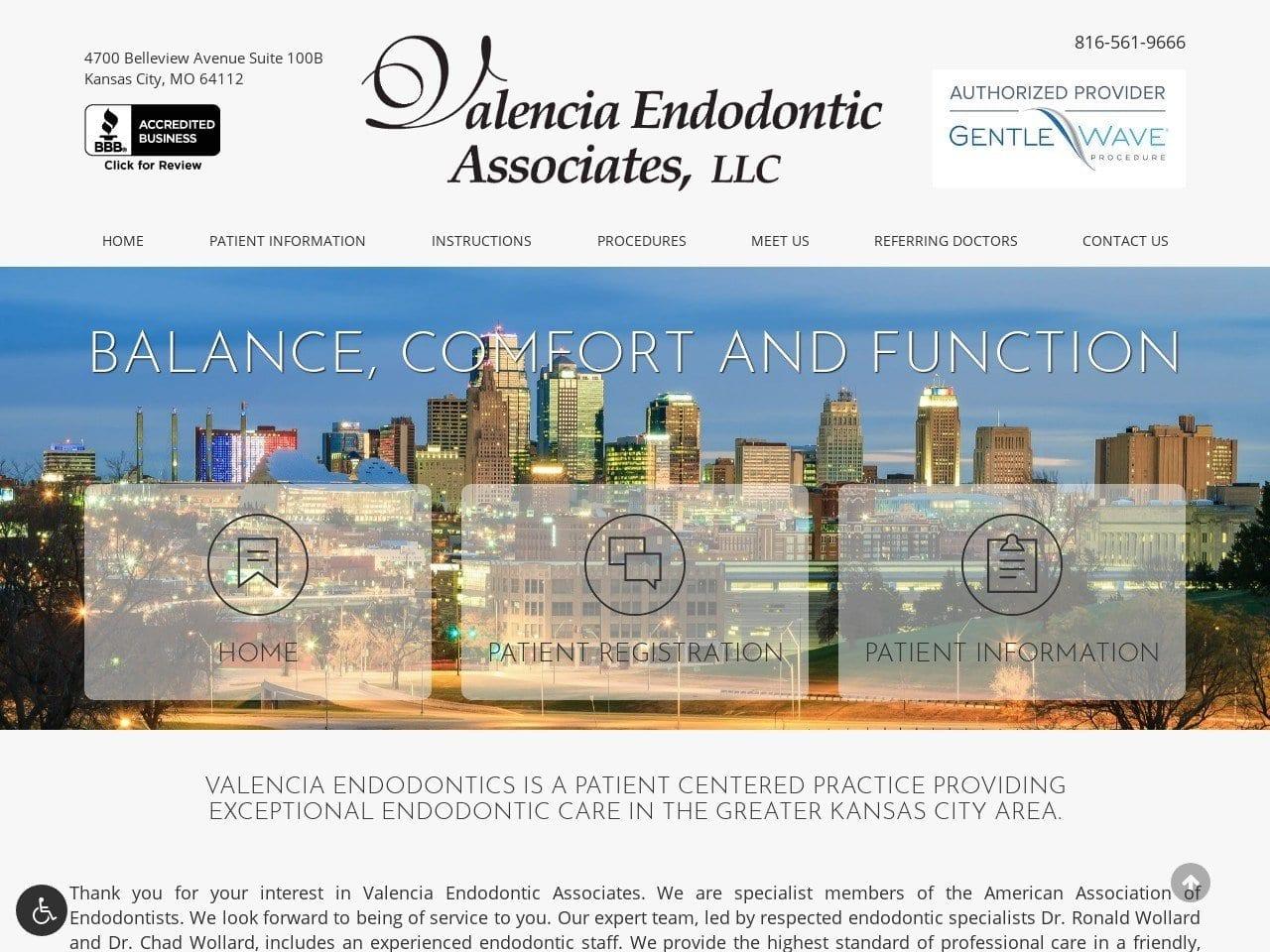Valencia Endodontic Associates screenshot