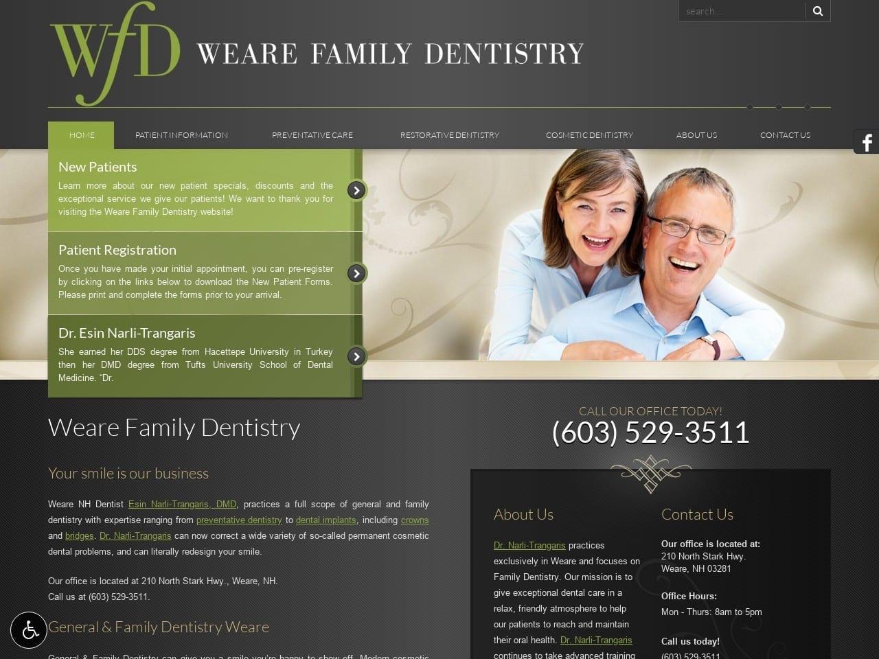 Weare Family Dentist screenshot