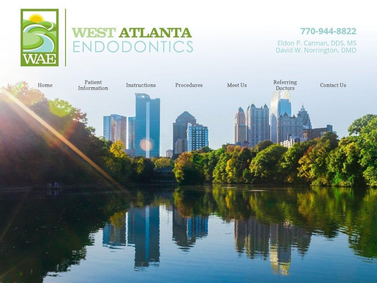 West Atlanta Endodontics Carman Eldon P DDS