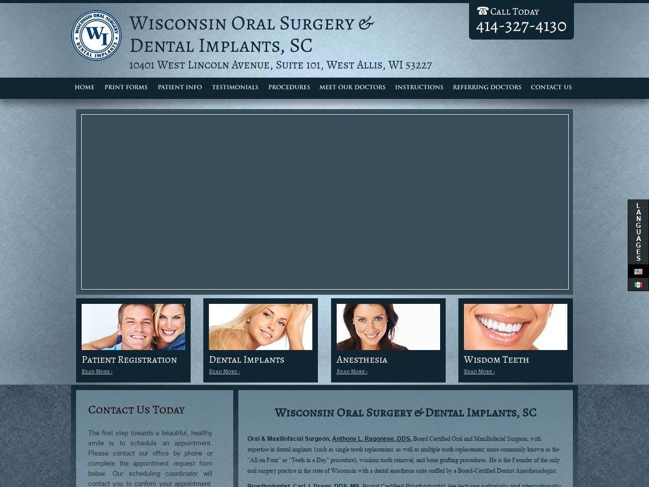 Wisconsin Oral Surgery & Dental Ragonese Anthony L screenshot