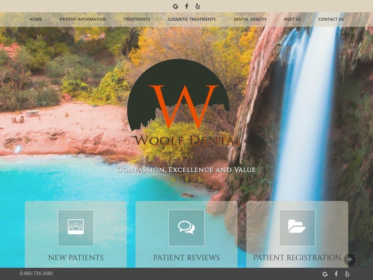 Woolf Dental screenshot