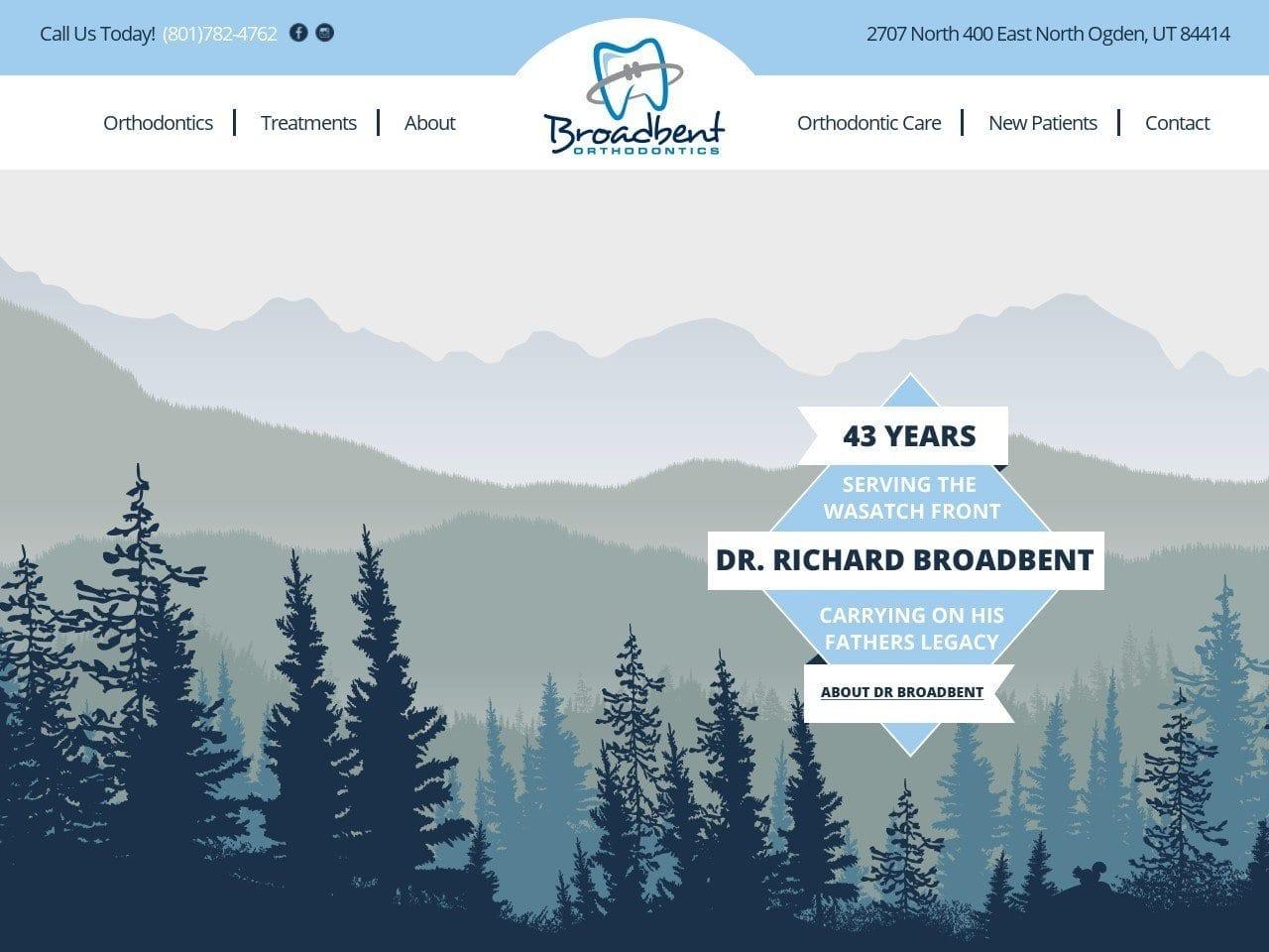 Broadbent Orthodontics screenshot