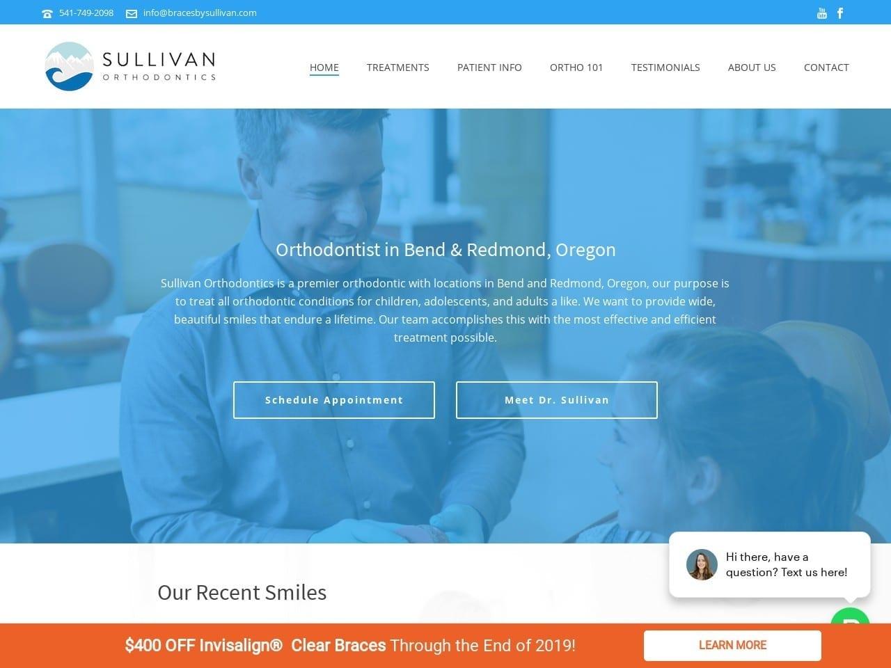 Sullivan Orthodontics screenshot