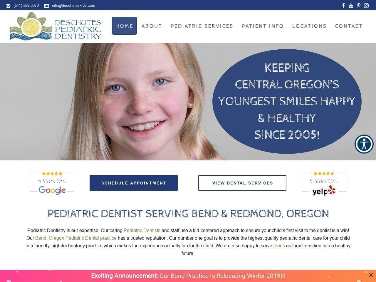 Deschutes Pediatric Dentist screenshot
