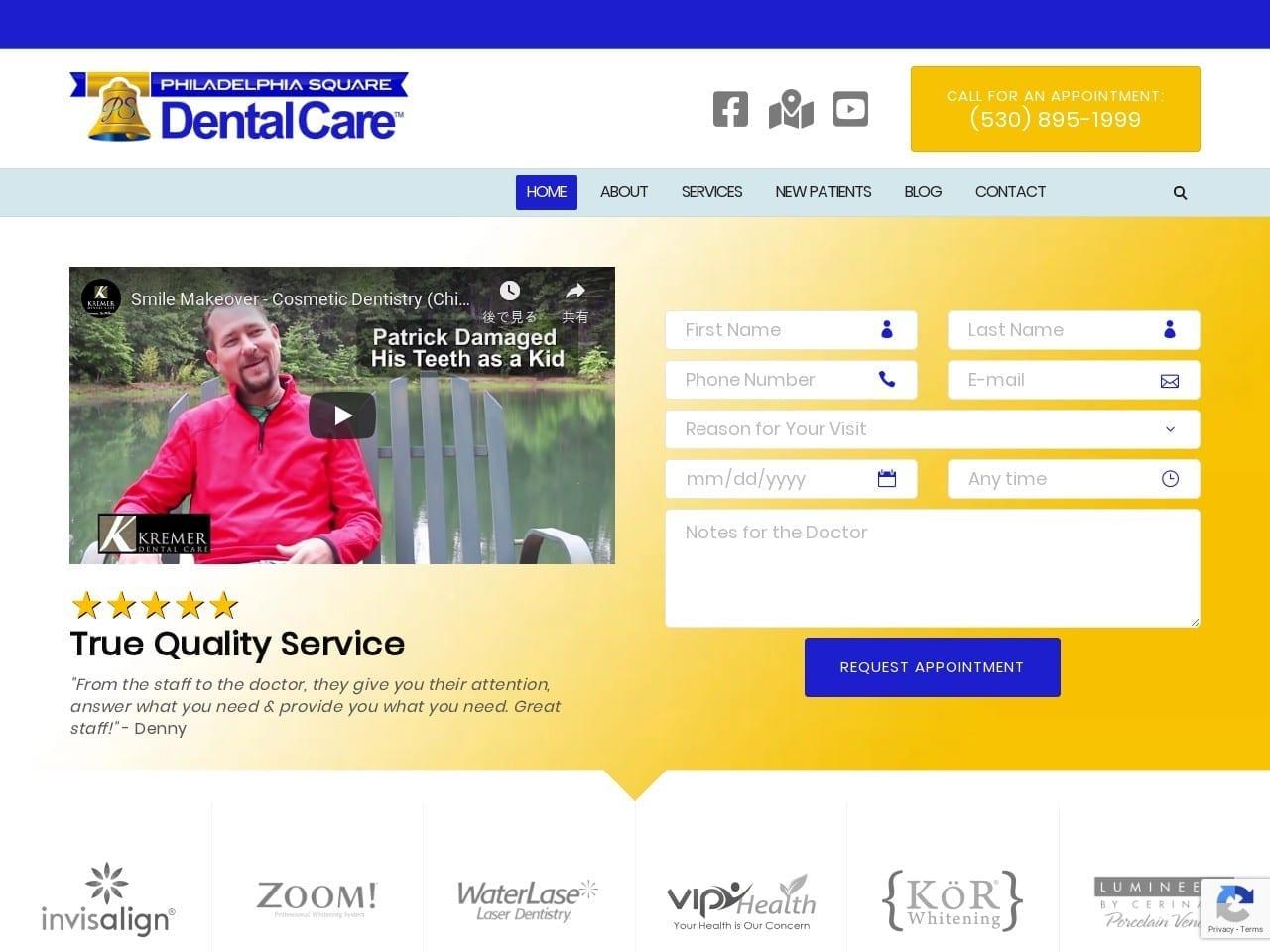 Philadelphia Square Dental Care screenshot