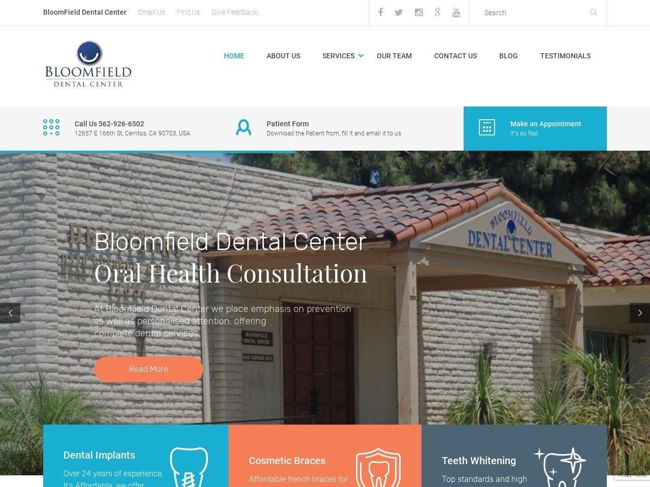Bloomfield Dental Center screenshot