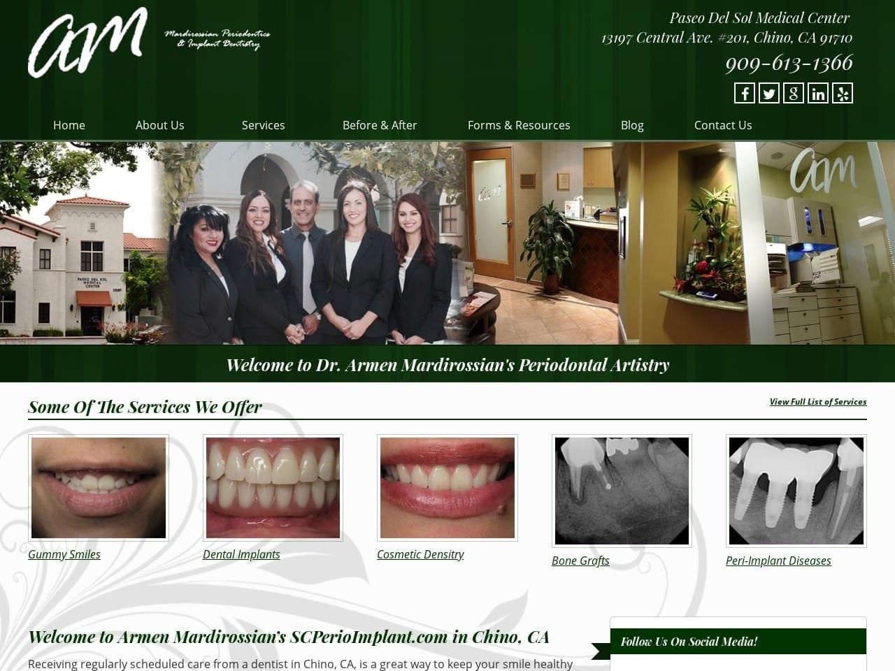 Mardirossian Periodontics & Implant Dentistry screenshot