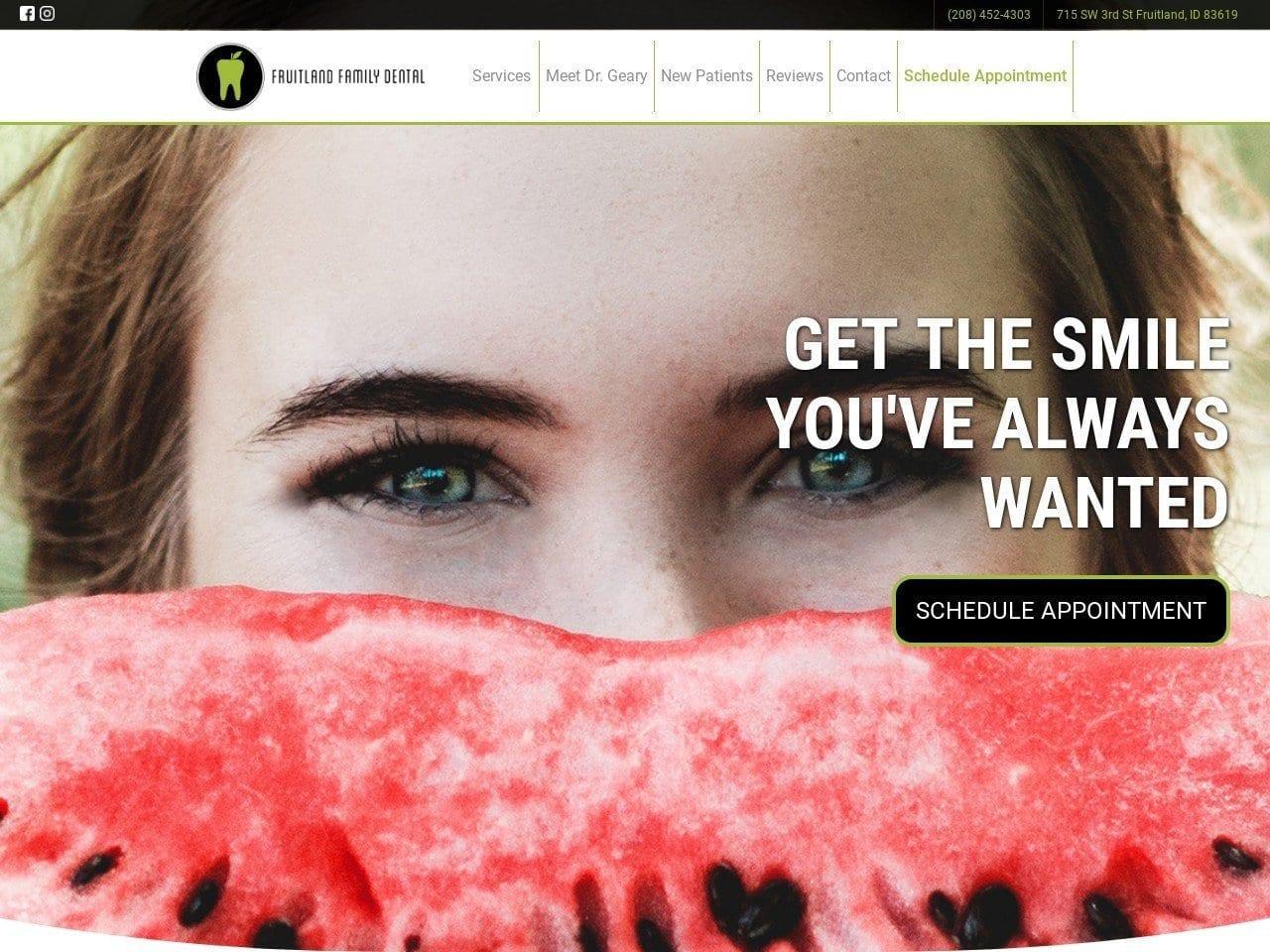 Fruitland Family Dental screenshot