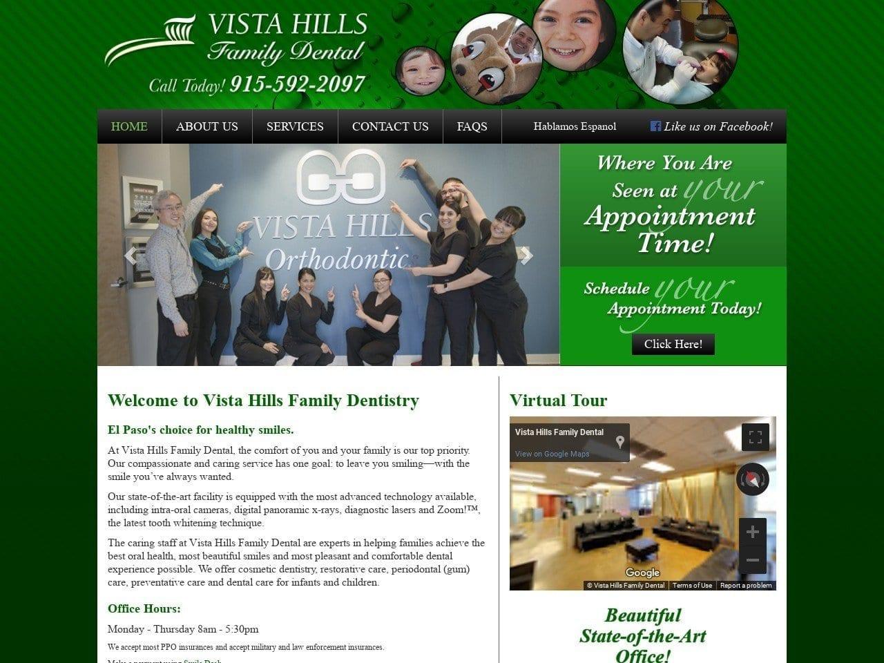 Vista Hills Family Dental screenshot