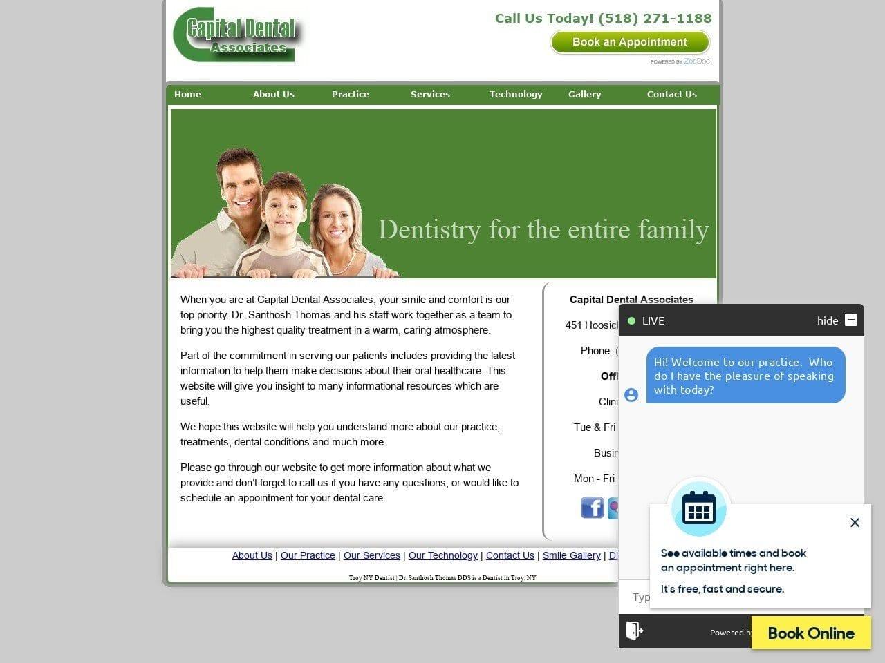 Capital Dental Associates Troy Ny Santhosh Thomas