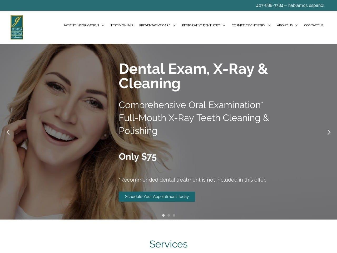 Junca Dental & Associates Junca David E DDS screenshot