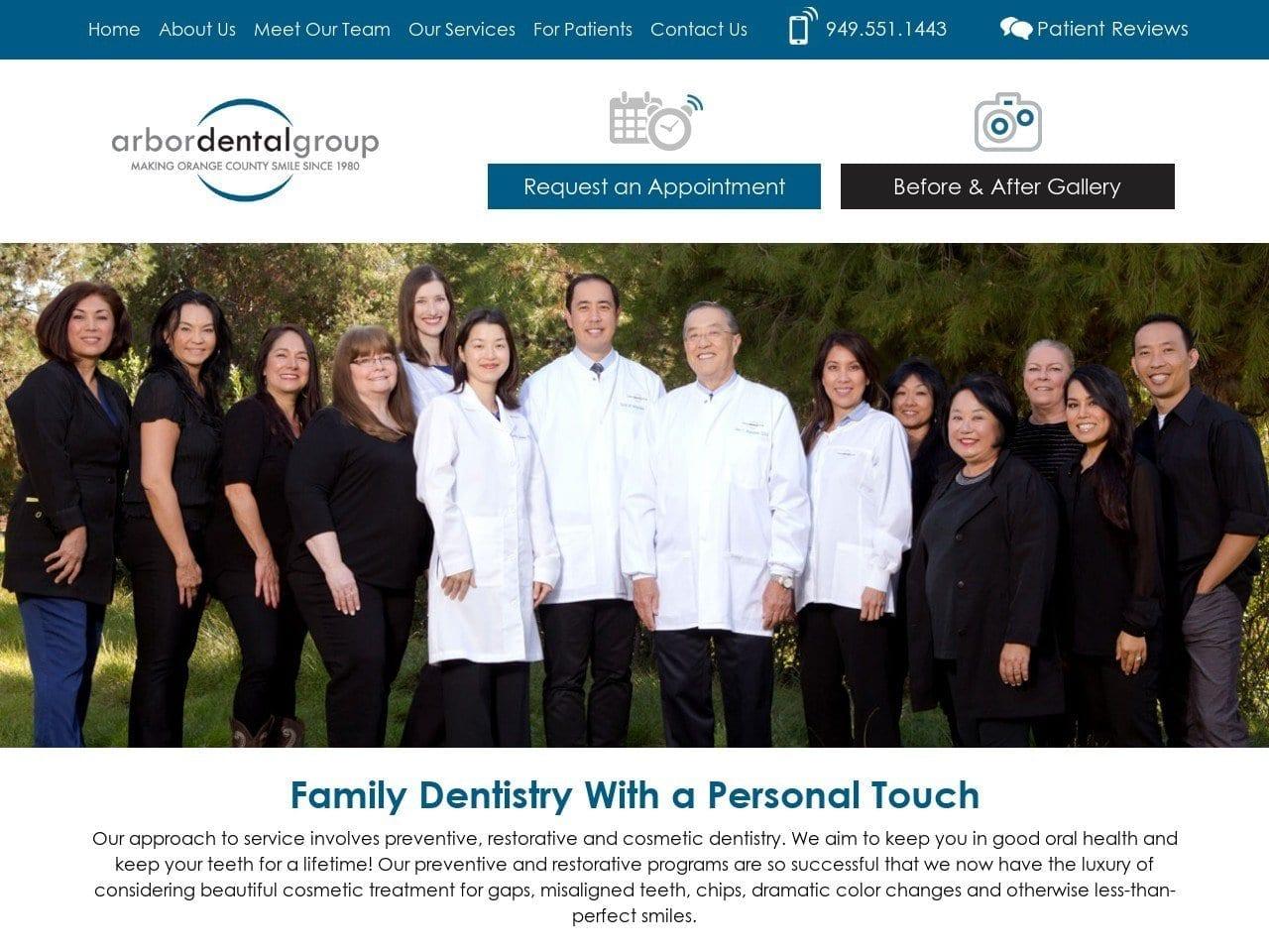The Arbor Dental Group screenshot