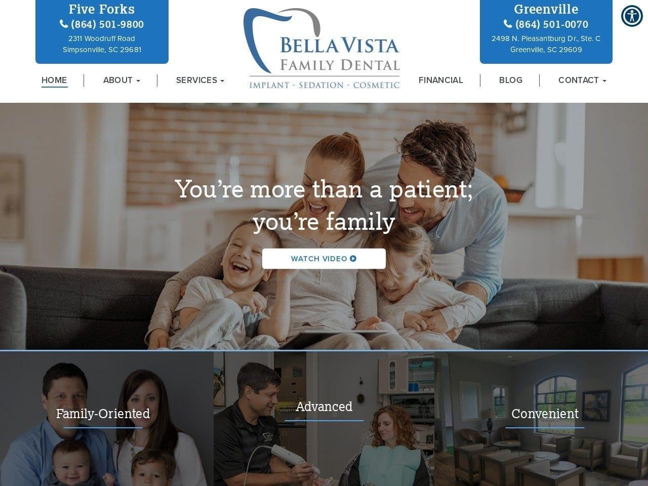 Bella Vista Dental LLC screenshot