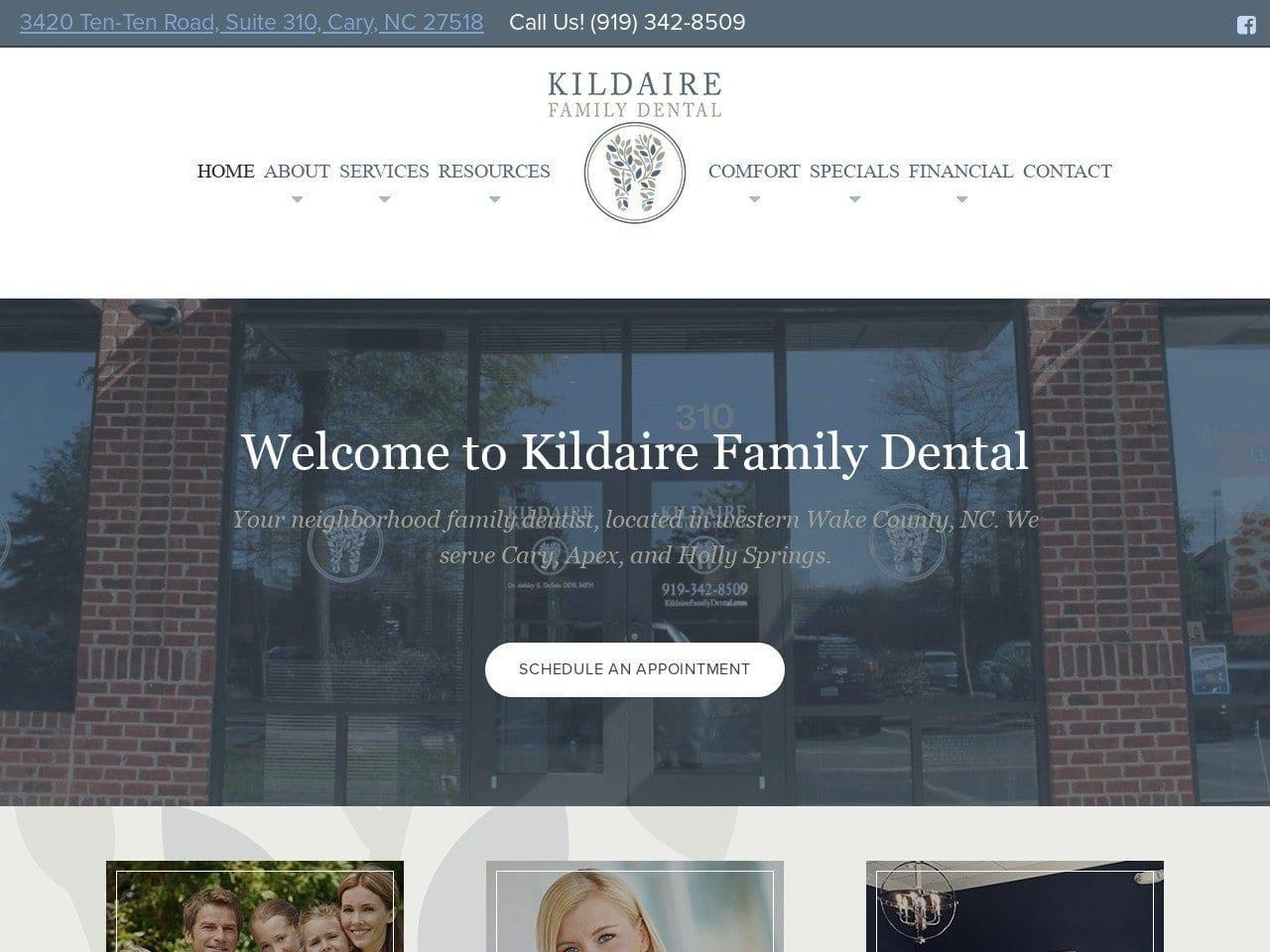Kildaire Family Dental screenshot