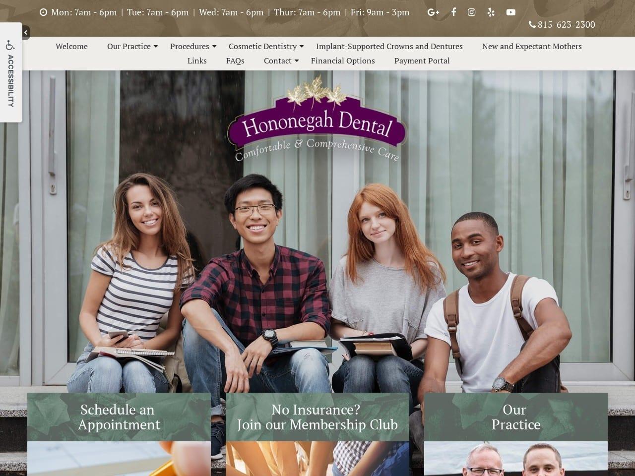 Hononegah Dental screenshot