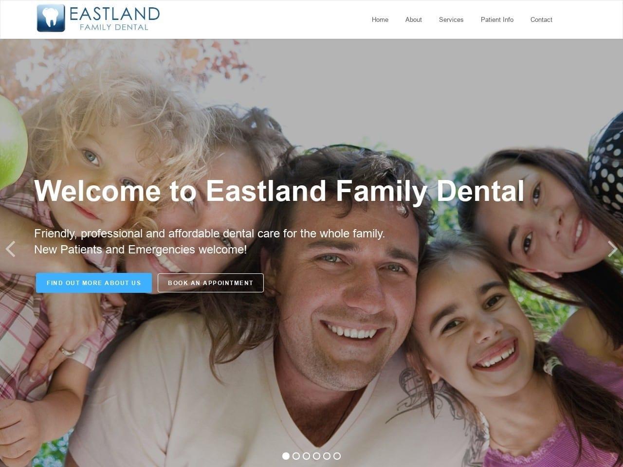 Eastland Family Dental screenshot