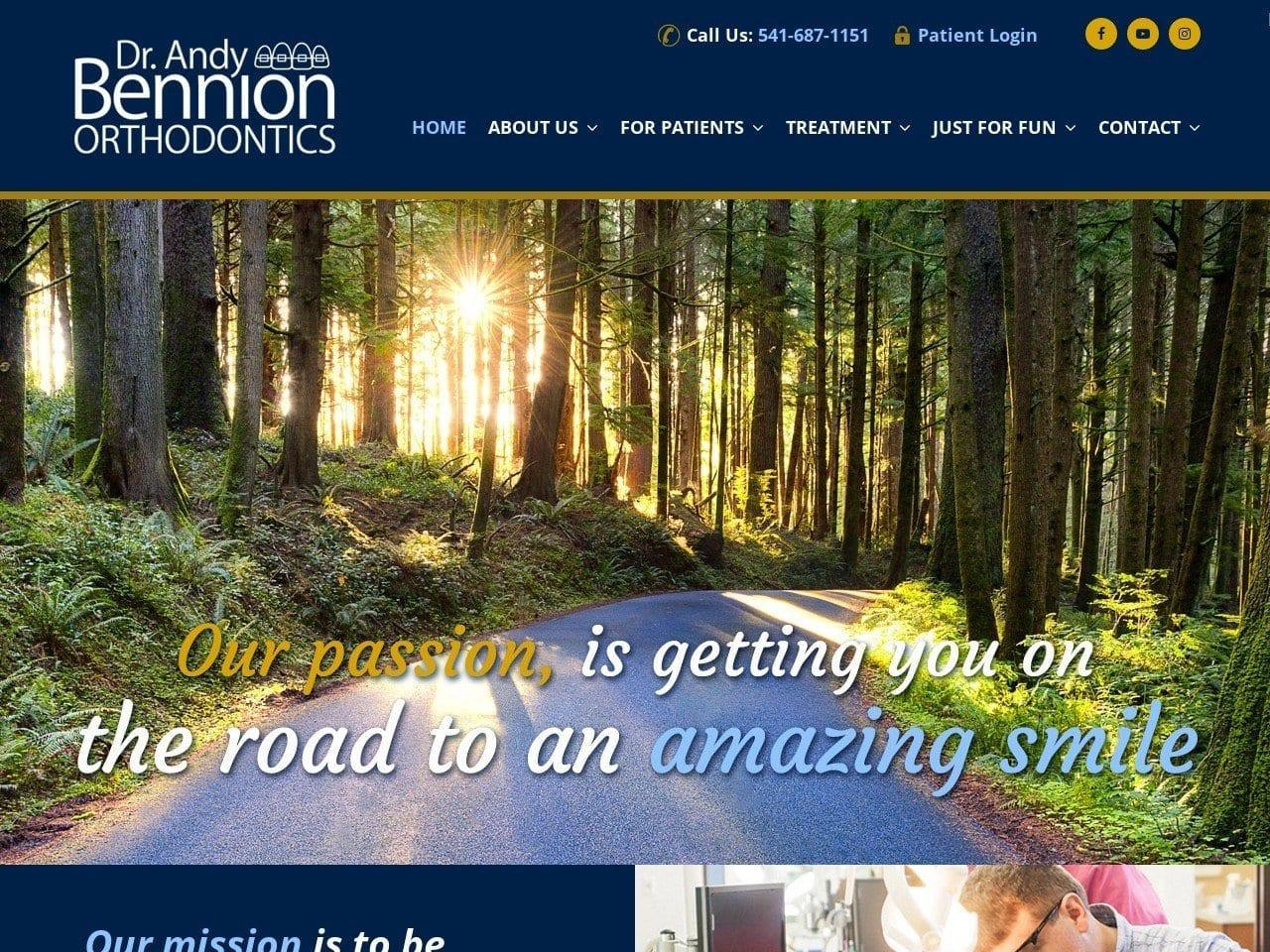 Dr. Andy Bennion Orthodontics screenshot