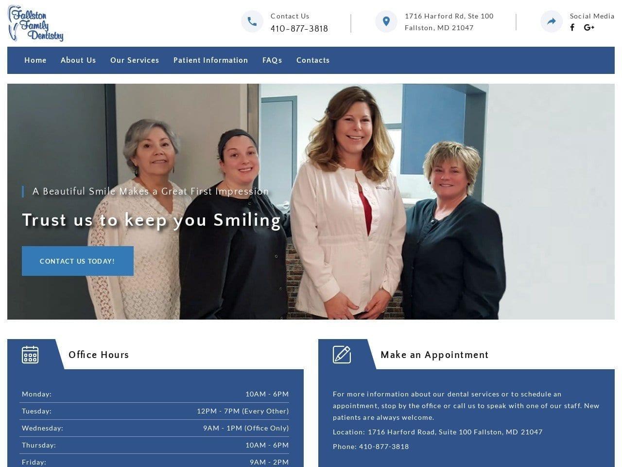 Fallston Family Dentist screenshot