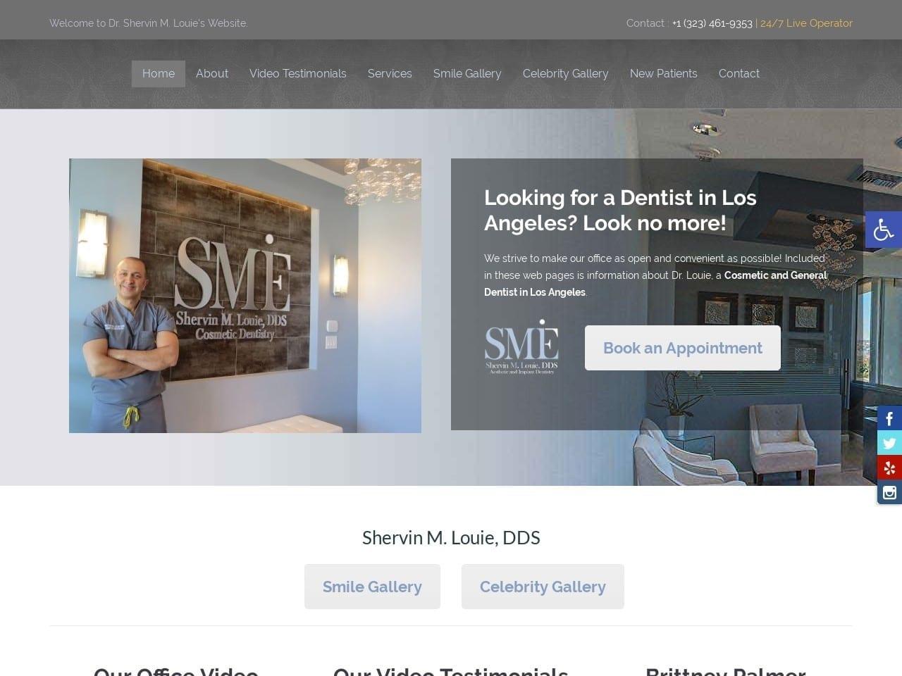 Dr. Shervin M. Louie DDS screenshot