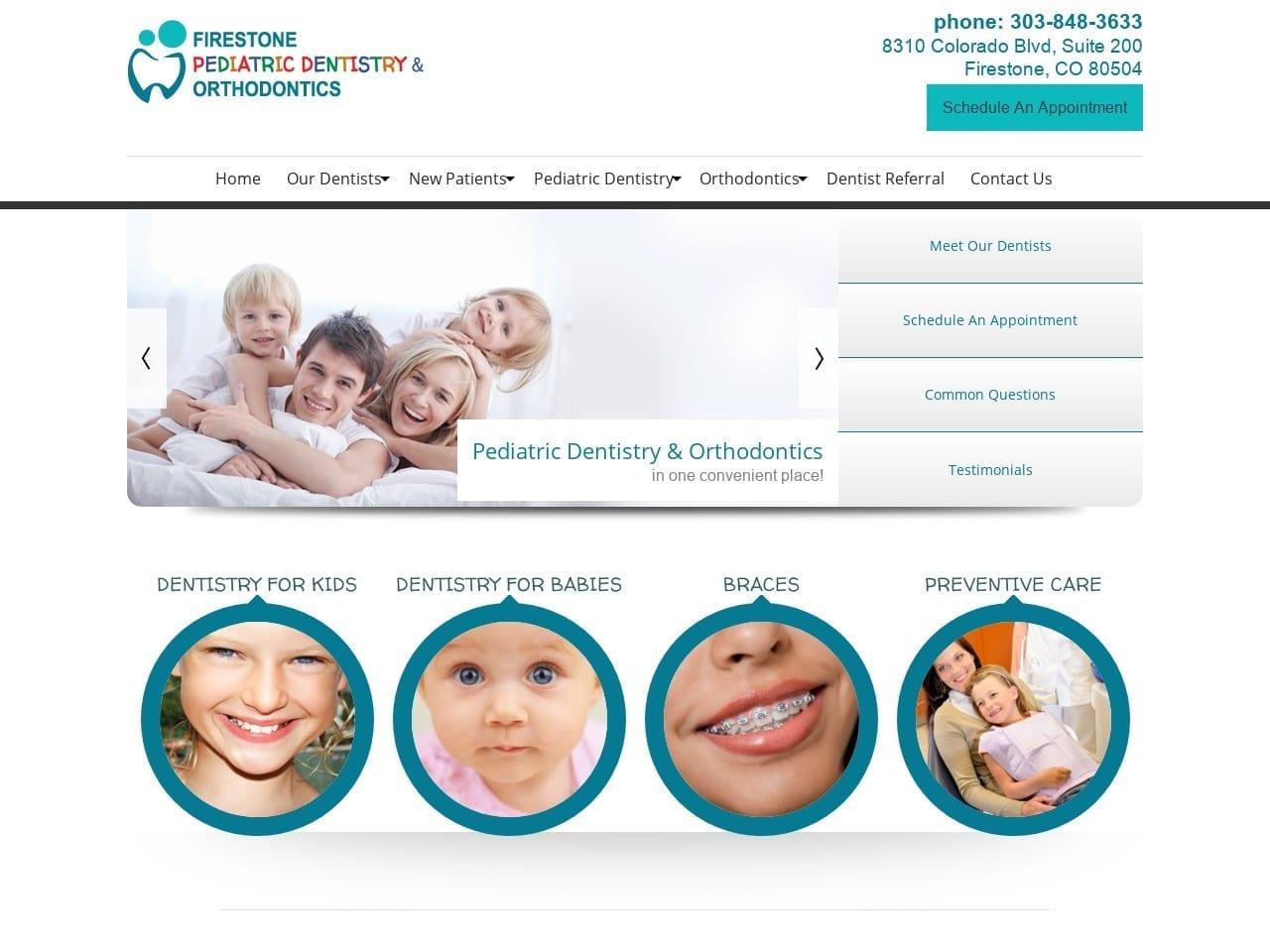 Firestone Pediatric Dentistry & Orthodontics screenshot