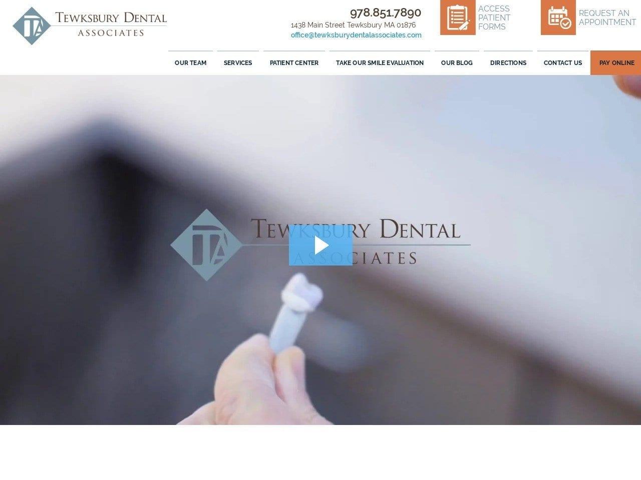 Tewksbury Dental Associates screenshot