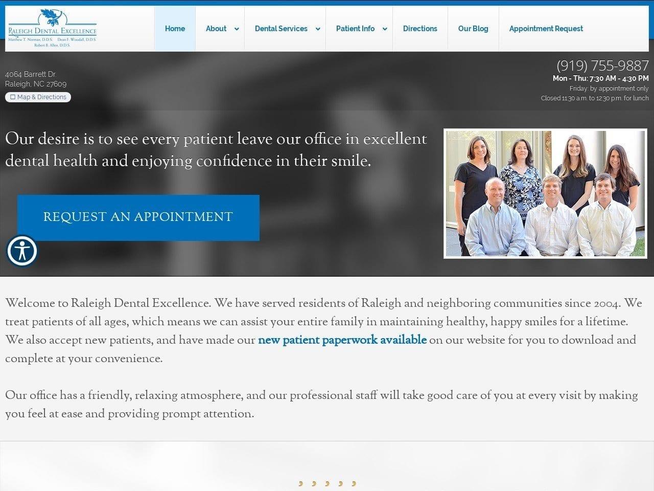 Raleigh Dental Excellence screenshot