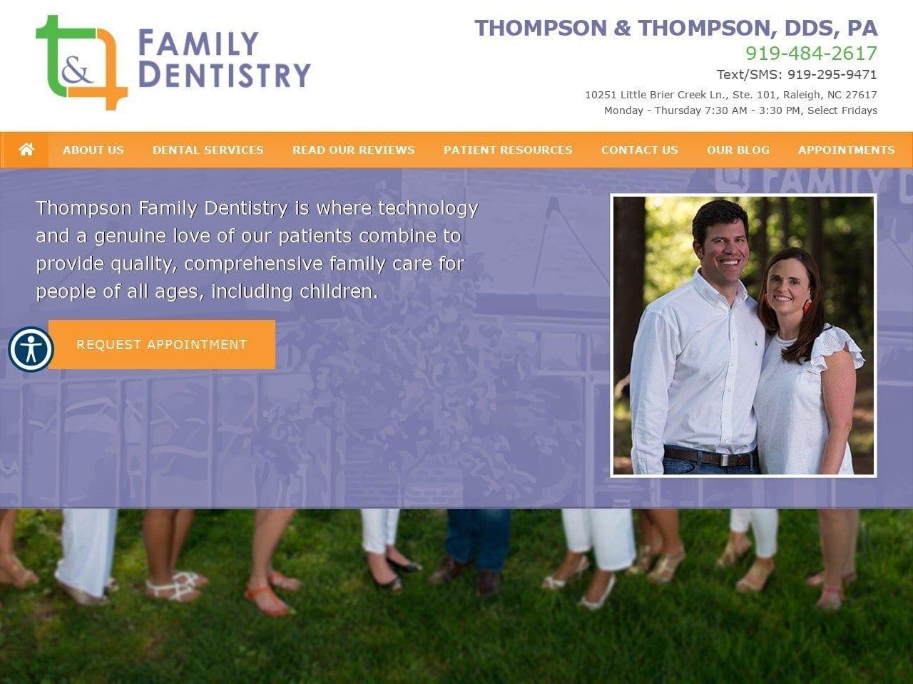 Dr. Susan S. Thompson DDS screenshot