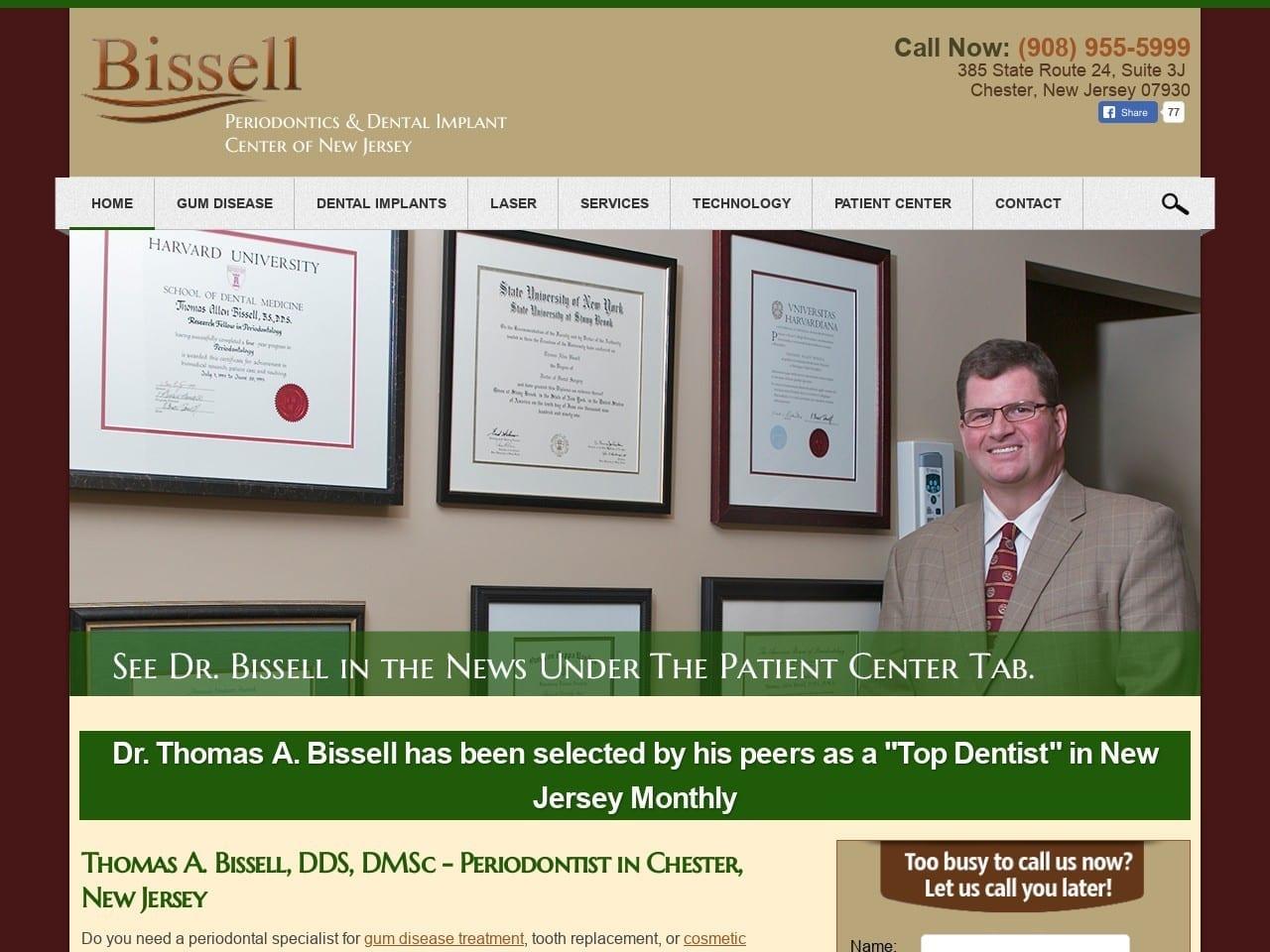 Bissell Periodontics & Dental Implant Center Of screenshot