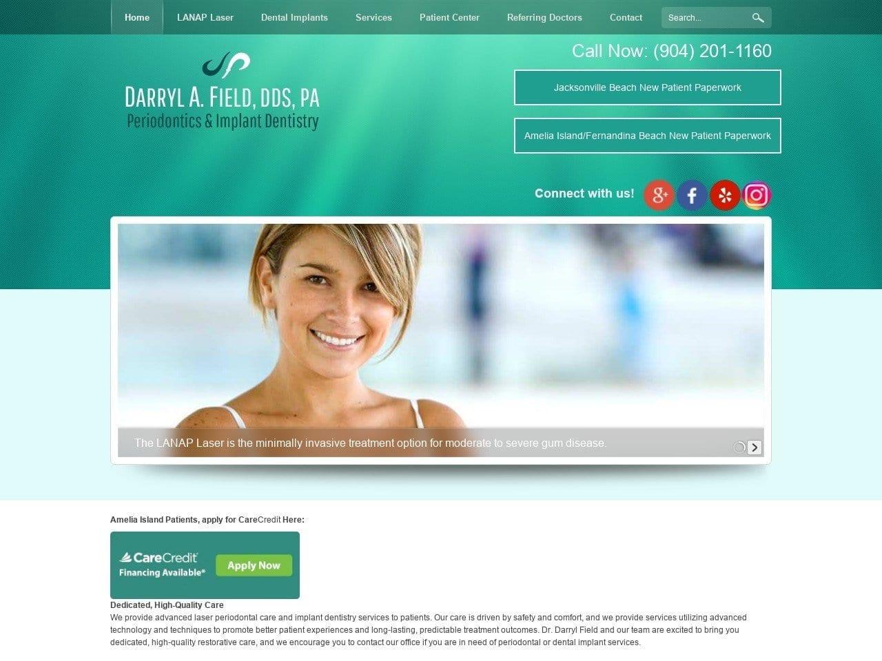 Darryl A. Field DDS screenshot