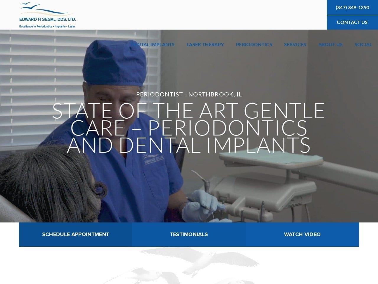 Edward H Segal DDS Ltd. screenshot