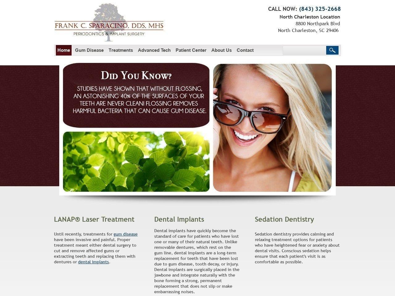 Dr. Frank C. Sparacino DDS screenshot