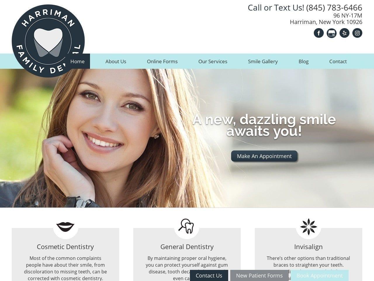 Harriman Dental screenshot