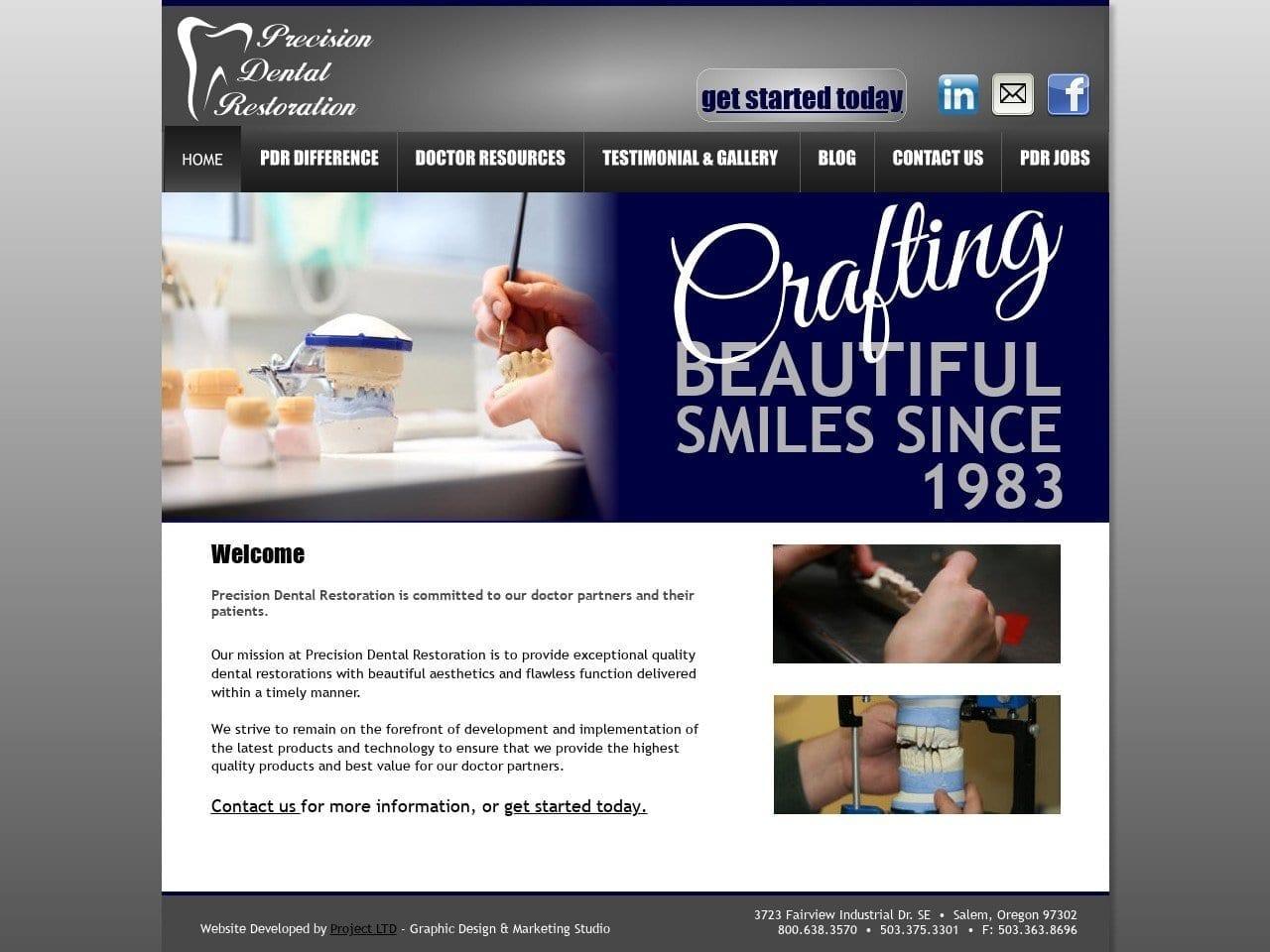 Precision Dental Restorations screenshot