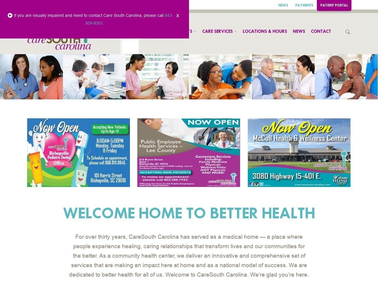 Caresouth Carolina Dental screenshot