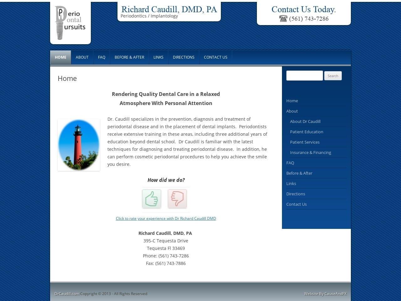 Caudill Richard F DDS screenshot