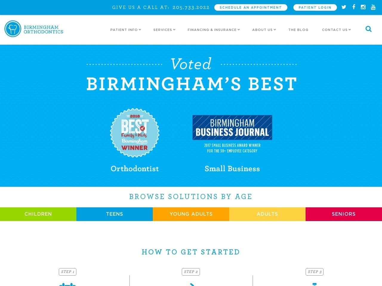 Birmingham Orthodontics screenshot