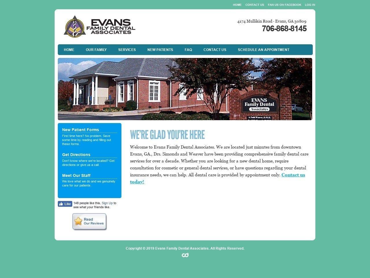 Evans Family Dental screenshot