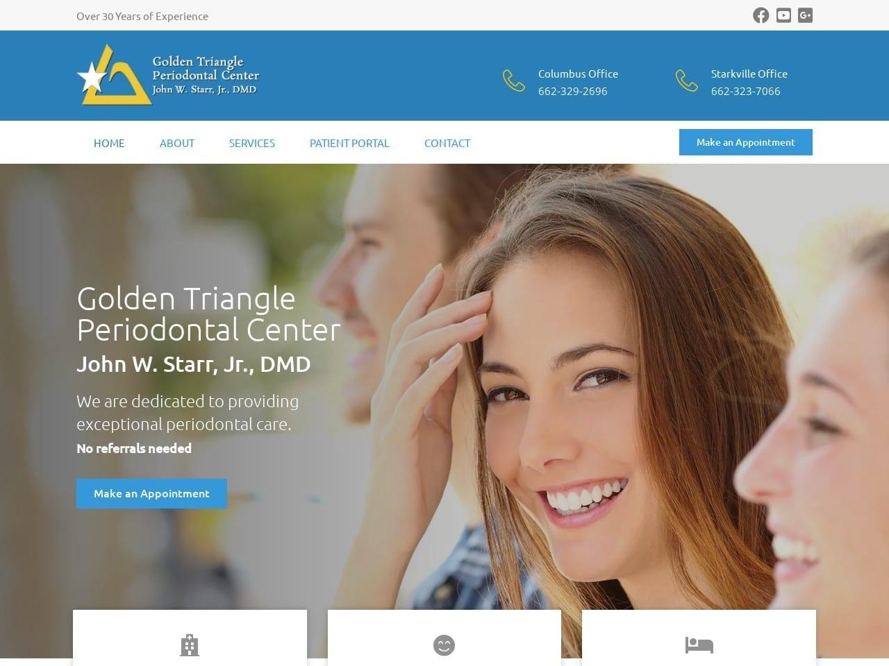 Golden Triangle Periodontal Center Dr. John Starr screenshot