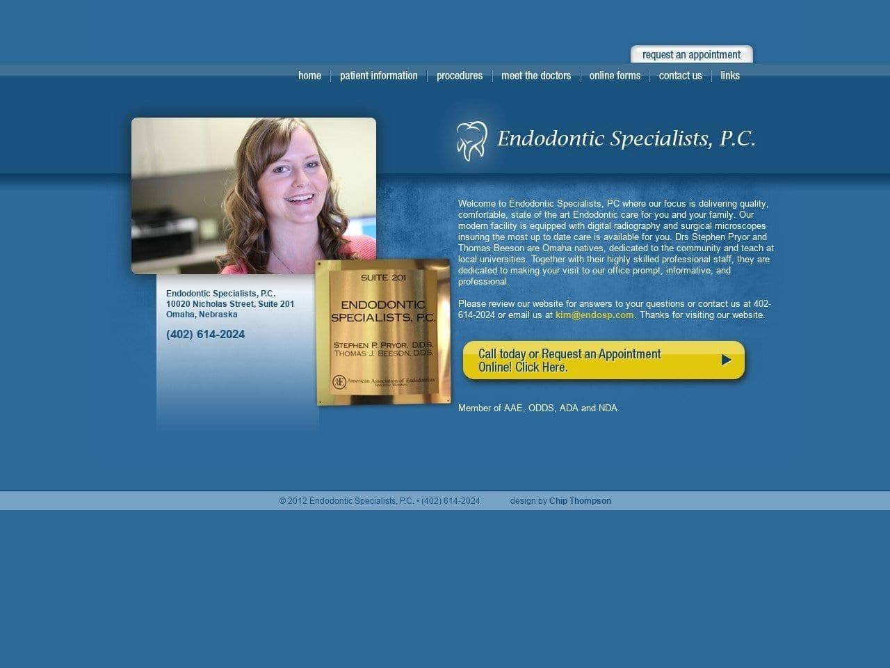 Endodontic Specialists Pryor Stephen DDS screenshot