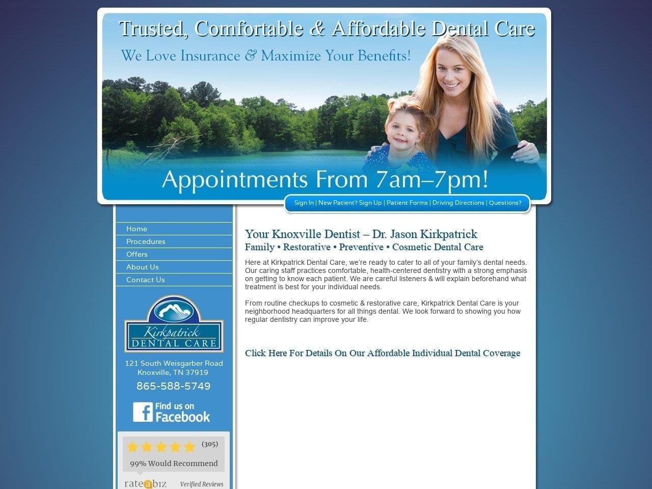 Kirkpatrick Jason D DDS screenshot
