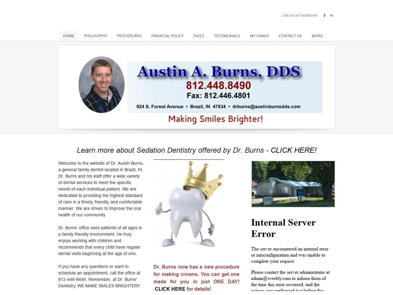 Burns Austin A DDS screenshot