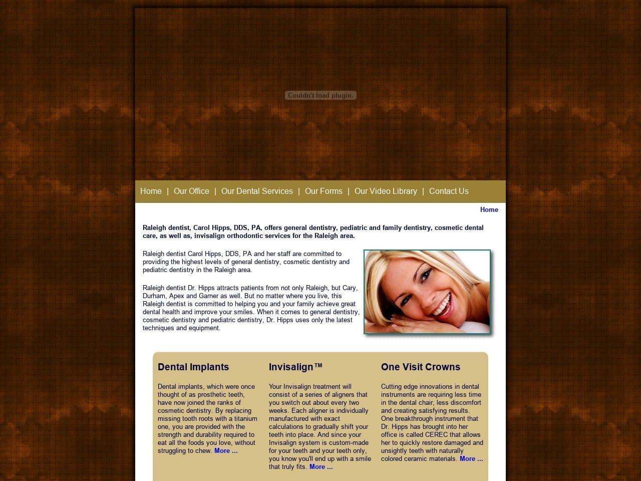 Carol J. Hipps DDS PA screenshot