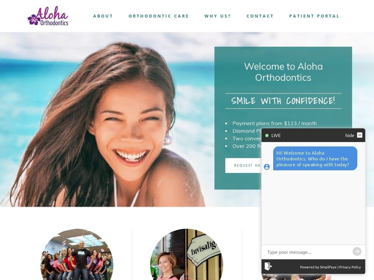 Aloha Orthodontics screenshot