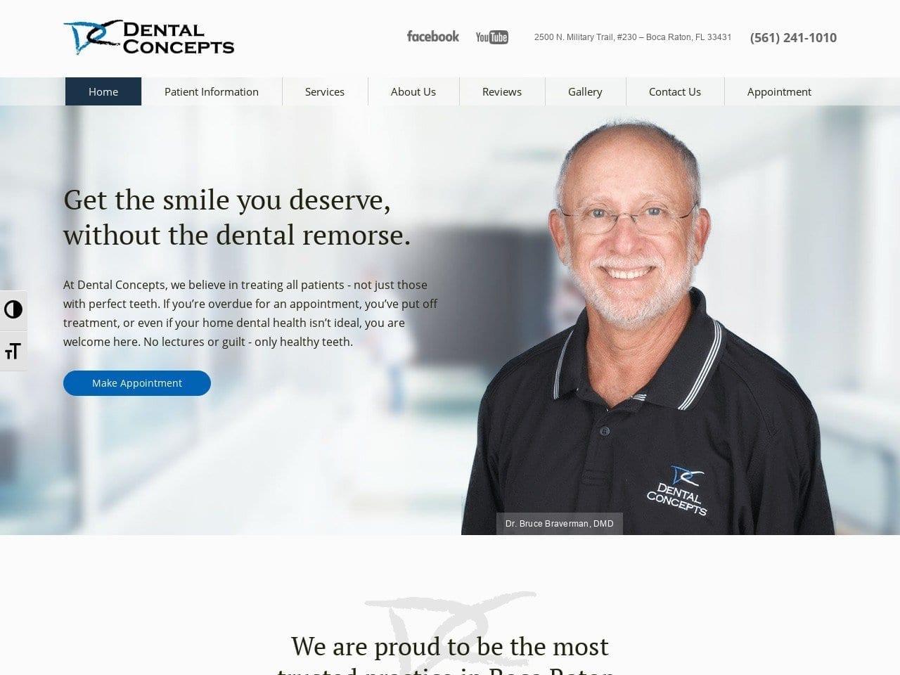 Dental Concepts / Bruce Braverman DMD screenshot