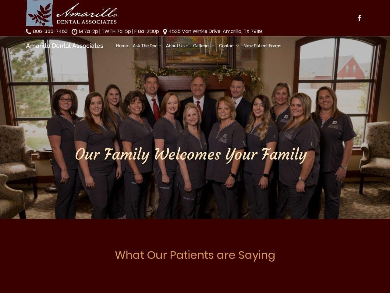 Amarillo Dental Associates screenshot