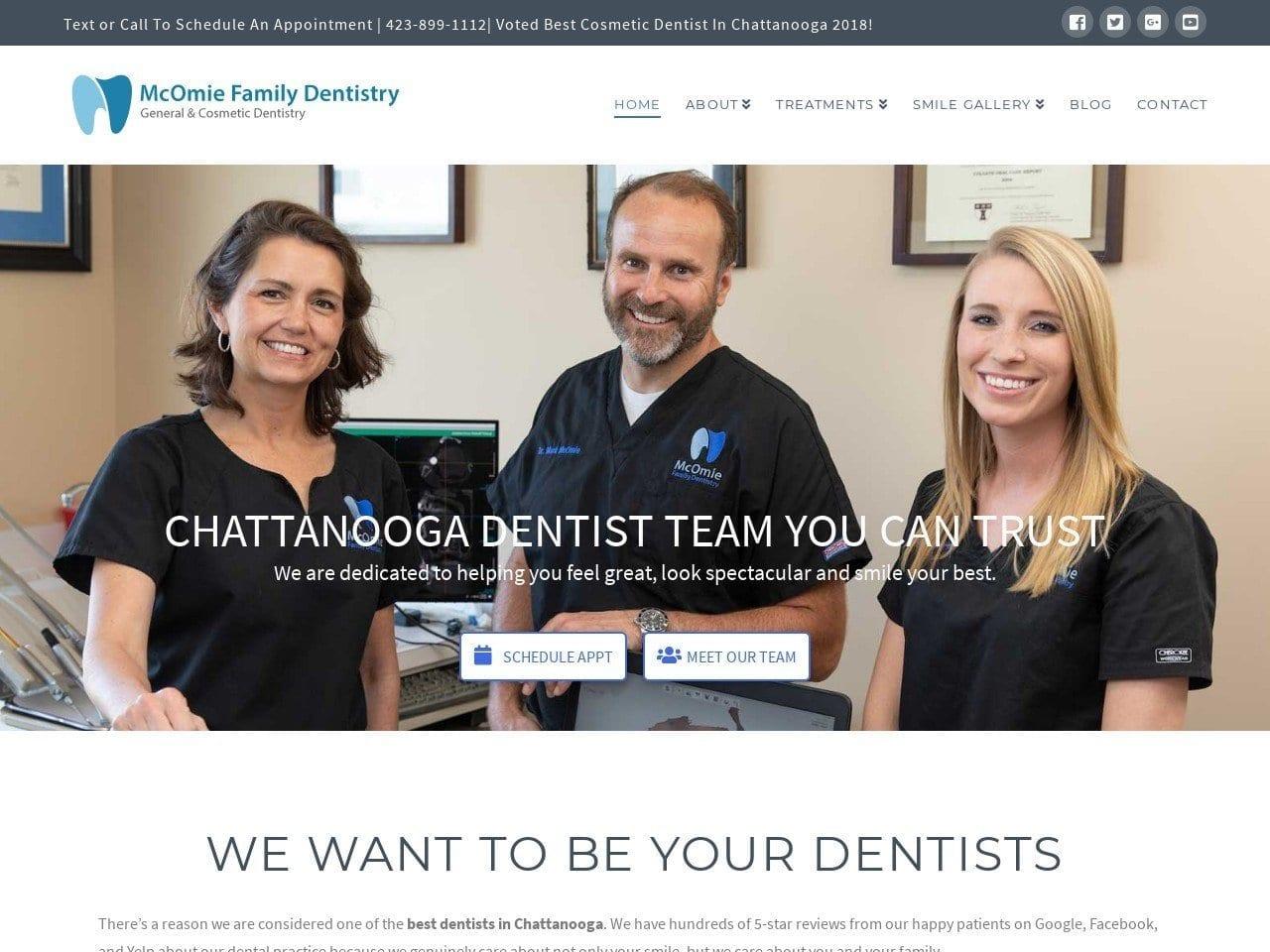 Mcomie Family Dentist screenshot