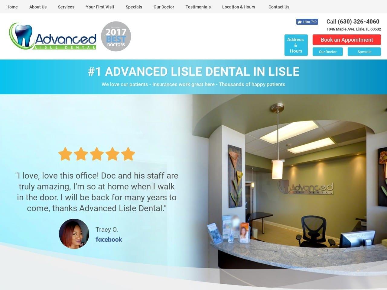 Advanced Lisle Dental screenshot