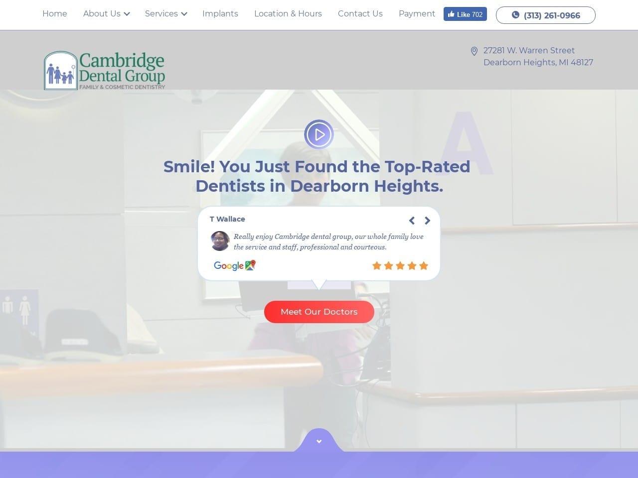 Cambridge Dental Group Clarkson Pamela P DDS screenshot