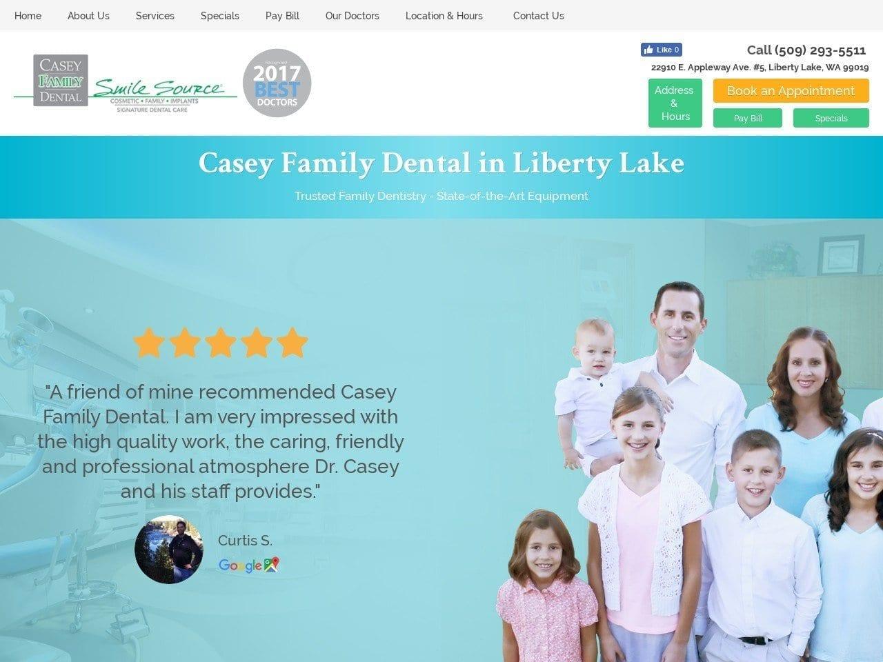 Casey Family Dental screenshot