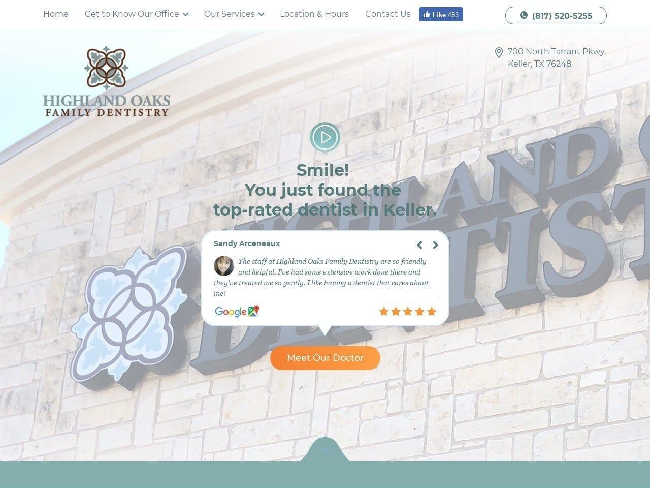 Highland Oaks Family Dentist screenshot